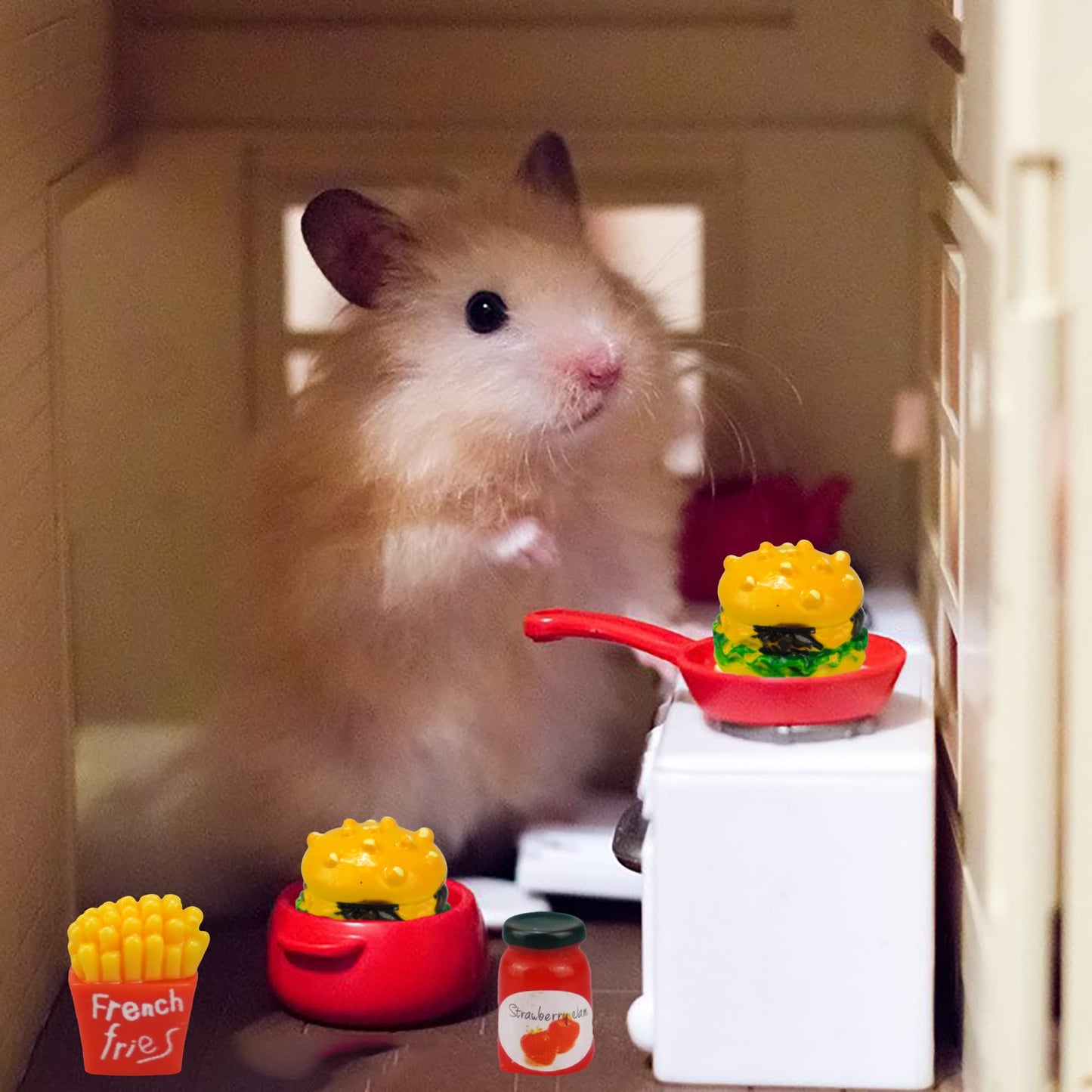 30 Pcs Miniature Food Drinks Laptop Computer Books Toys Dollhouse Miniature Furniture Plastic Table Fits Accessories Scale Dollh
