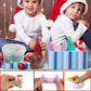 KINGYAO Squishy Fidget Toys, Mini Mochi Squishies 24 Pcs Party Christmas Mochi Favors for Kids Kawaii Snow Man Squishy Stress Re