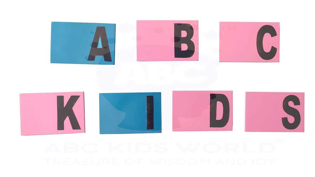 ABC KIDS WORLD Montessori Sand Paper Alphabets  Capital