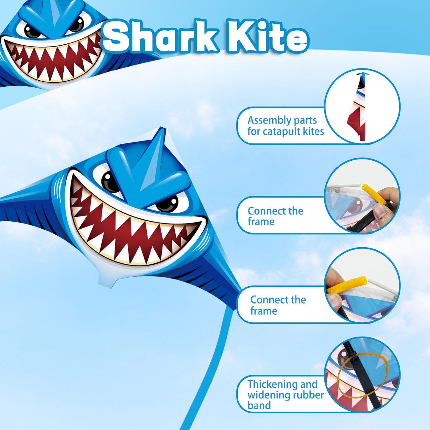 Yongnkids 2 Pack Kite For Kids Adults Easy To Fly, Fish Kites Gift Idea For Beach Large Kites For Kids Ages 4-8, Perfect For Eas