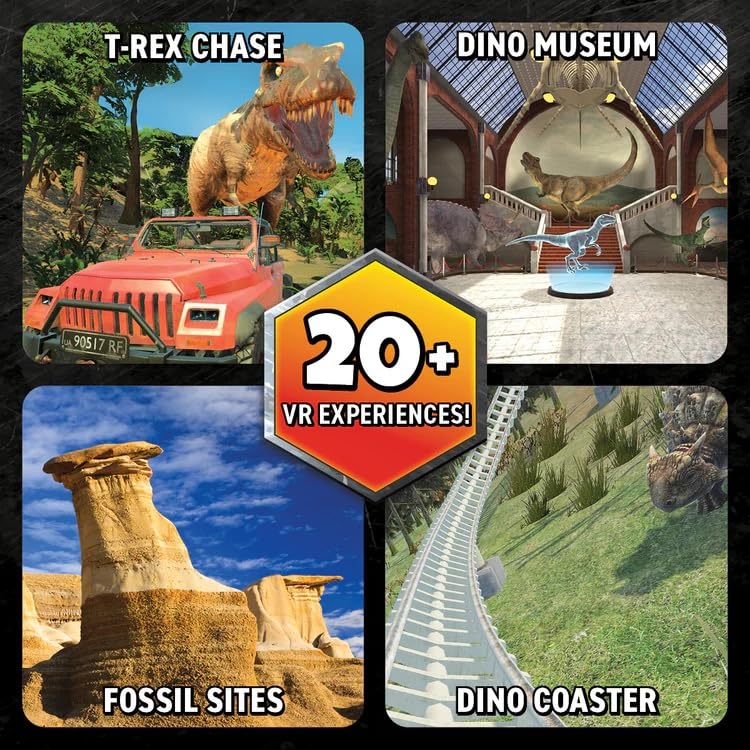 Professor Maxwell'S Vr Dinosaurs - Virtual Reality Kids Science Kit, Book And Interactive Stem Learning Activity Set (New Edition) - For Ages 7 And Up