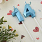 2 inch Blue 14 & 41 Birthday Candles, 3D Diamond Number 14th & 41st Cake Topper for Boys Girls Birthday Party Decorations Theme