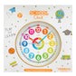 Animal Preschool Clock - Time Teacher 10 Inch Educational Silent Wall Clock With Wood Look Frame - Easy To Read Dial For Teacher
