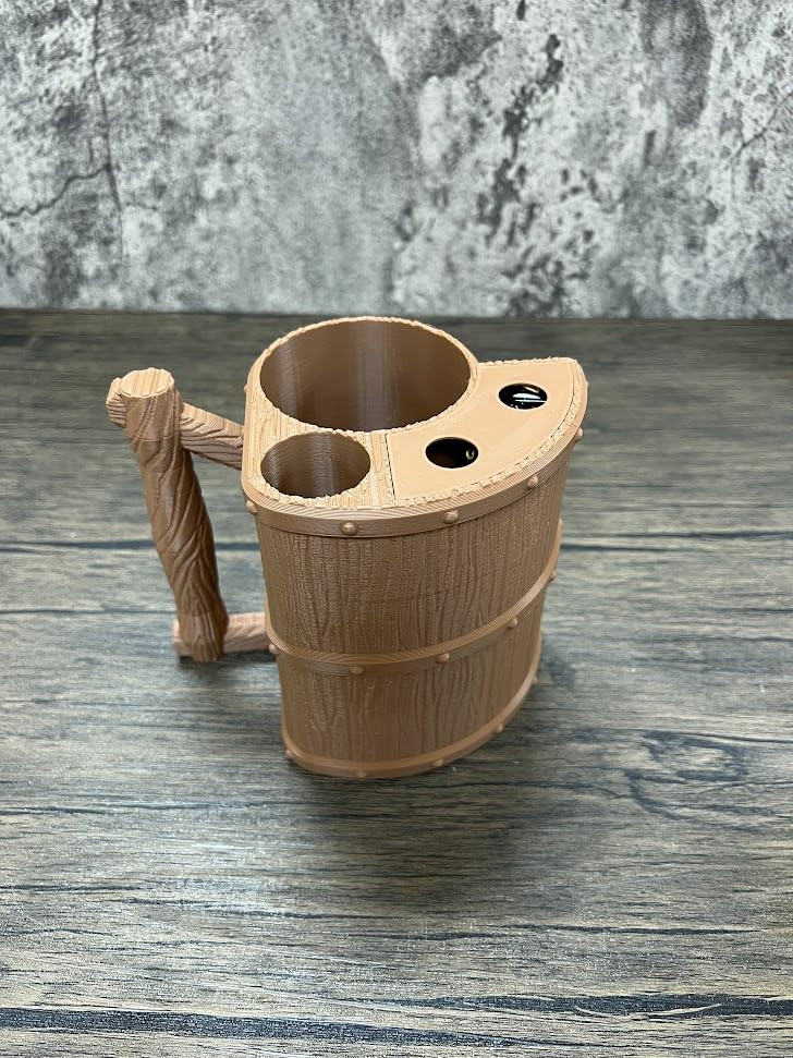 Munnygrubbers - Mug Dice Tower - No Paint Odorless Insulated Cup Can Dice Tower - (Random 7Pcs D20 Dice Set Included) - Dice Jail - Dice Holder - Dungeons And Dragons - Dnd Gift - (Black)