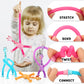 Xonteus 4 Pcs Telescopic Suction Cup Giraffe Toy, Sensory Tube Toddler Travel Toys, Connectable And Extendable Stress Relief Adhd Autism Fidget For Kids, Easter Basket Stuffers For Gifts