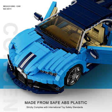 Mould King Car Building Sets, 1:12 Scale Sports Car Model, 10111 Collectible Speed Champion Cars Building Kits, Build And Displa