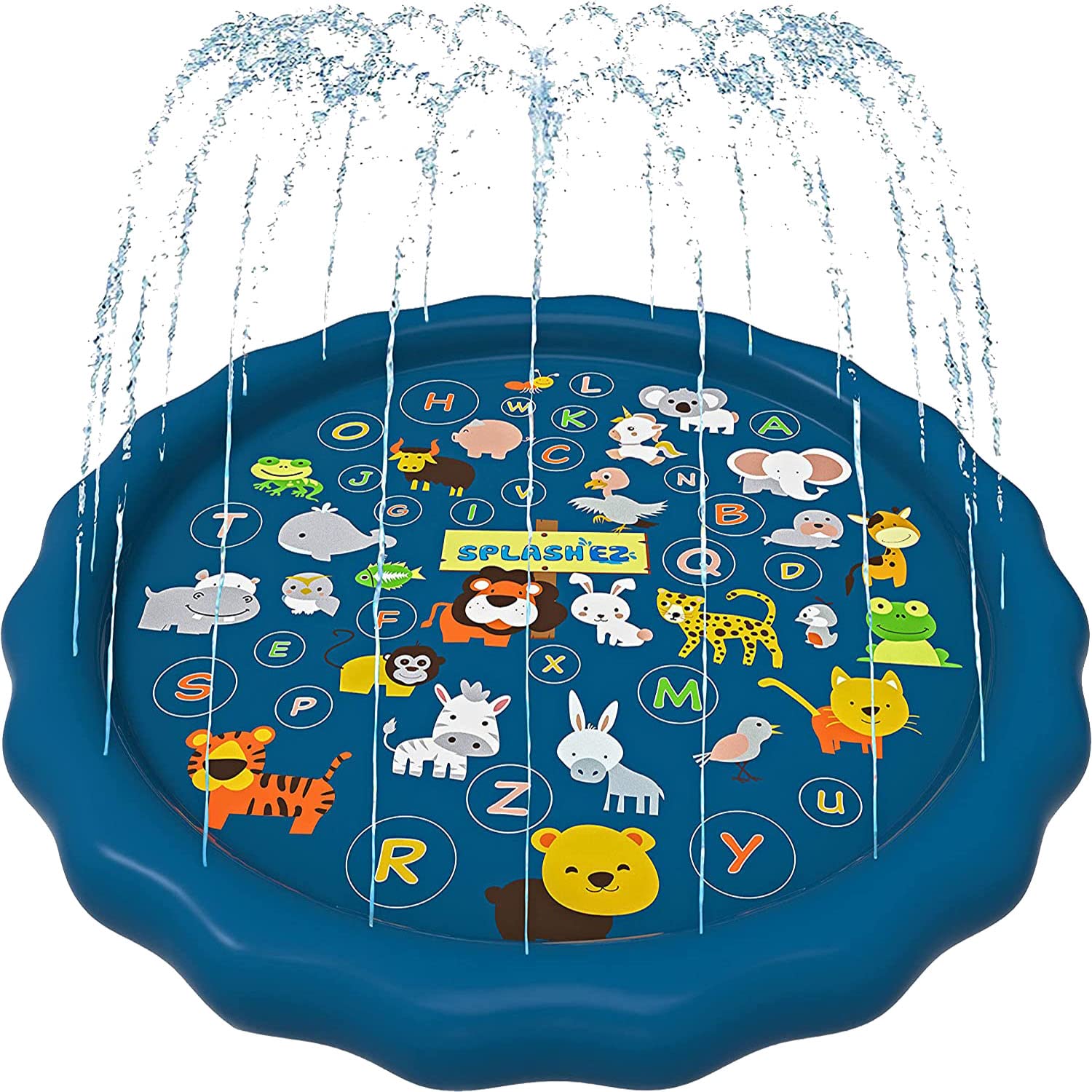 Tooth Pool SplashEZ Inflatable Kiddy Pool for Toddlers 60