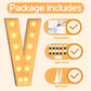 Imprsv 4Ft Marquee Light Up Letters V, Large Light Up Letters For Baby Shower Anniversary Wedding Room Decor, Big Letters For Pa