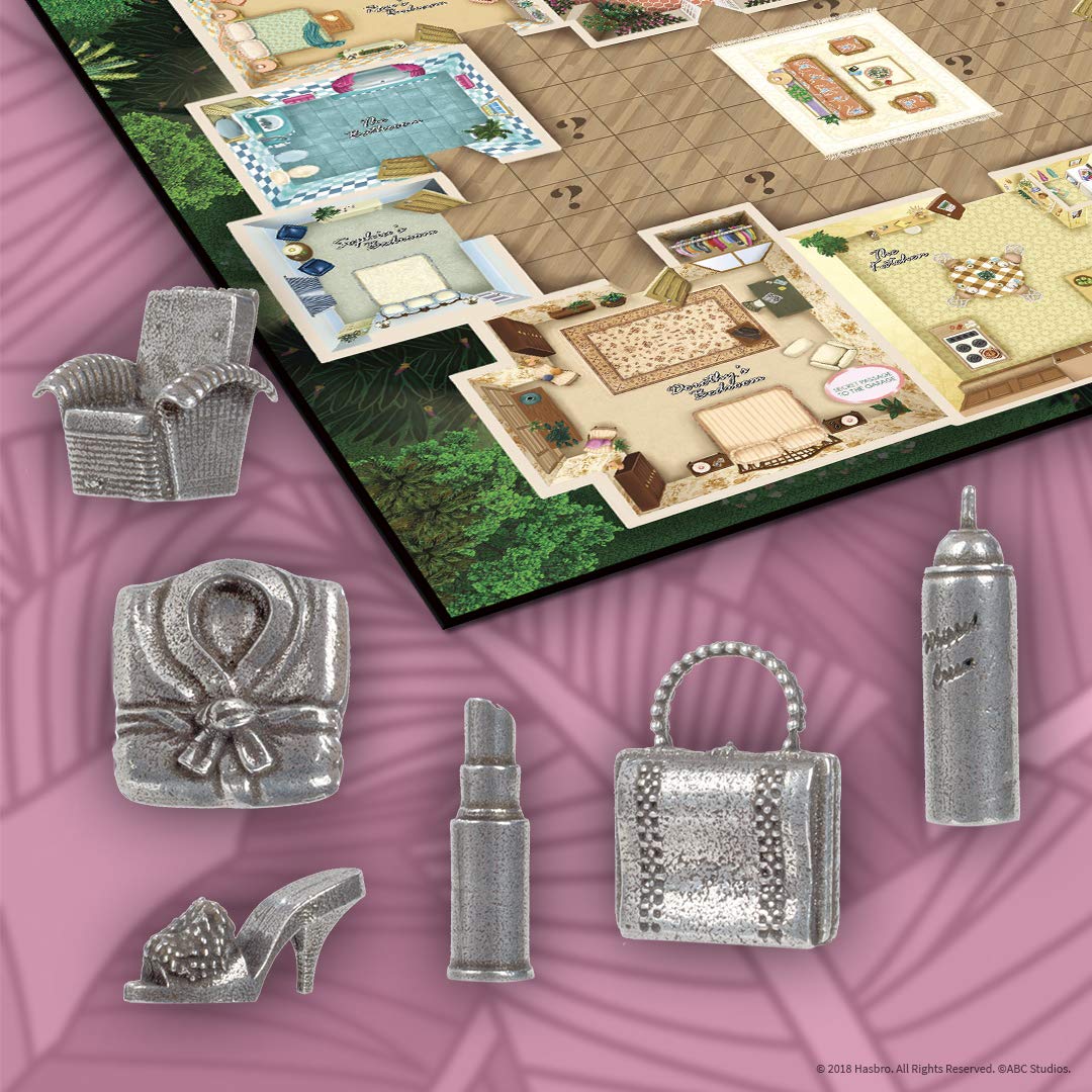 Clue The Golden Girls Board Game | Golden Girls Tv Show Themed Game | Solve The Mystery Of Who Ate The Lastpiece Of Cheesecake |Officially Licensed Golden Girls Merchandise | Themed Clue Mystery Game
