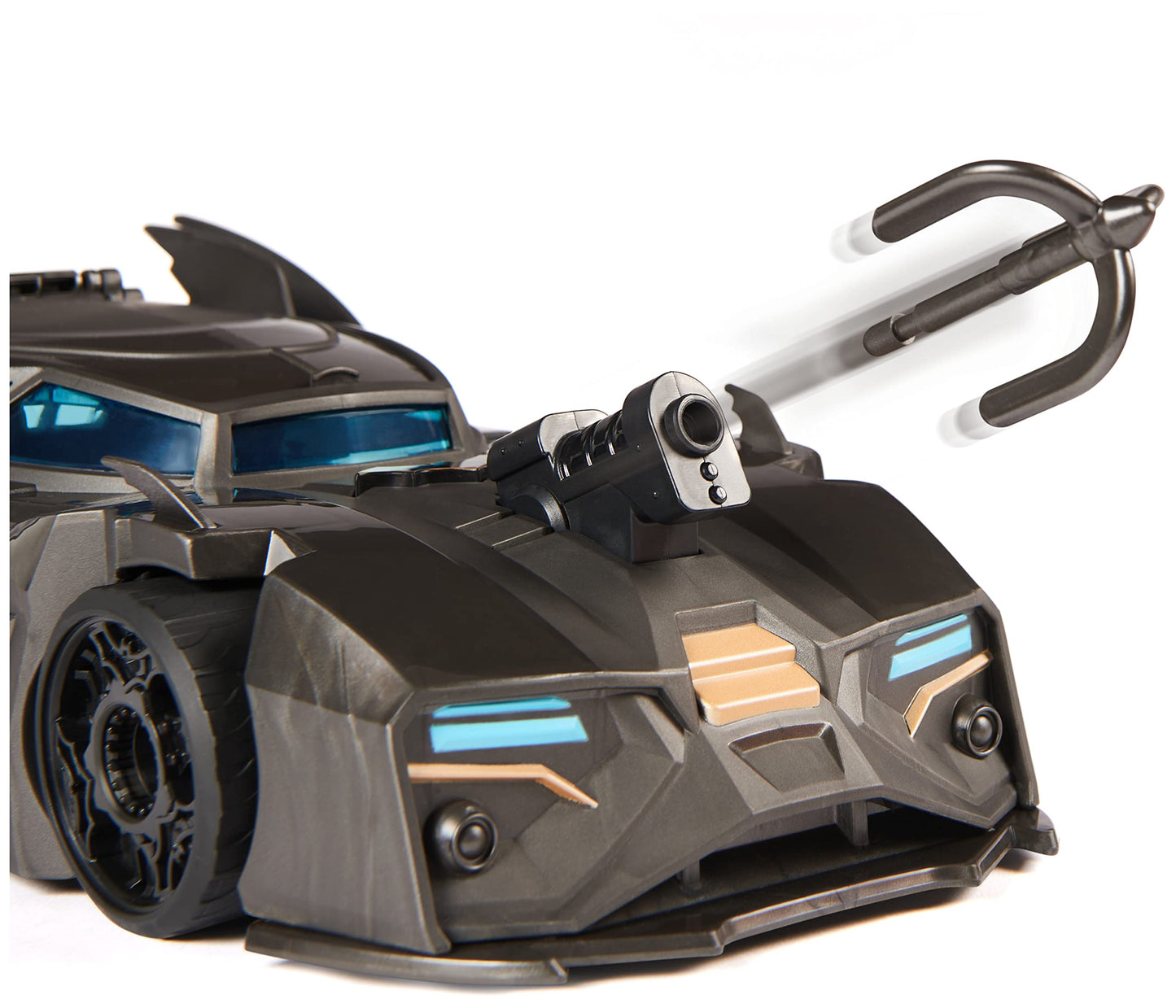 DC Comics Crusader Batmobile Playset with Exclusive Batman Figure, 3 Super-Villain Paper Figures, Transforming Batmobile, Plastic, Ages 4+