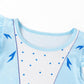 Sukyfecde Girls Princess Dresses Toddler Kids Costume Birthday Party Dress Halloween Cosplay Outfits Size 6 Blue