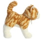Aurora® Miyoni® Orange Tabby Cat Stuffed Animal - 10" Lifelike Detail, Polyester