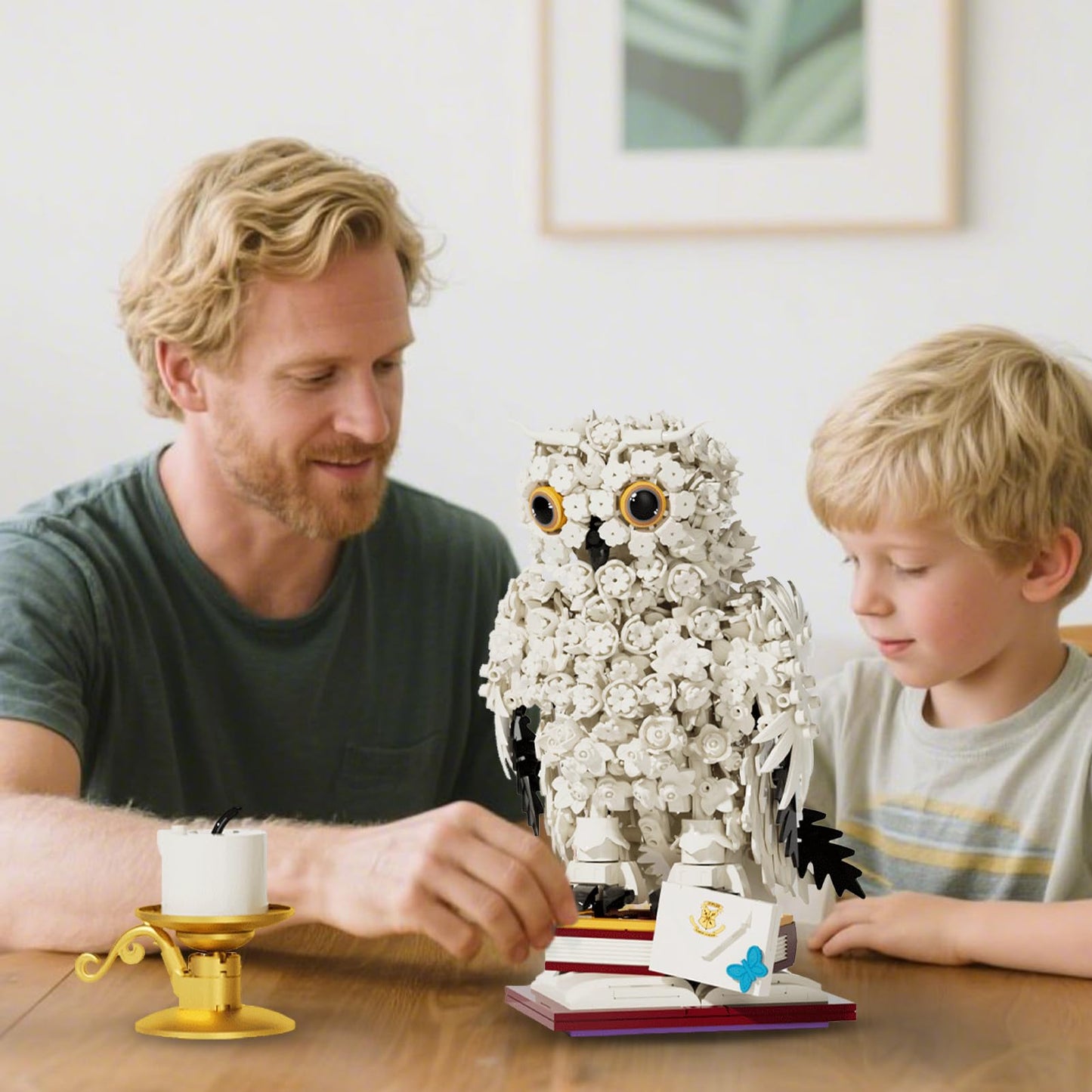 Ideas Owl Animal Building Set Compatible with Lego Sets Collection Model Bird Building Toy Birthday Halloween for mature-themed Boys Girls Ages 8+ (1239 PCS)