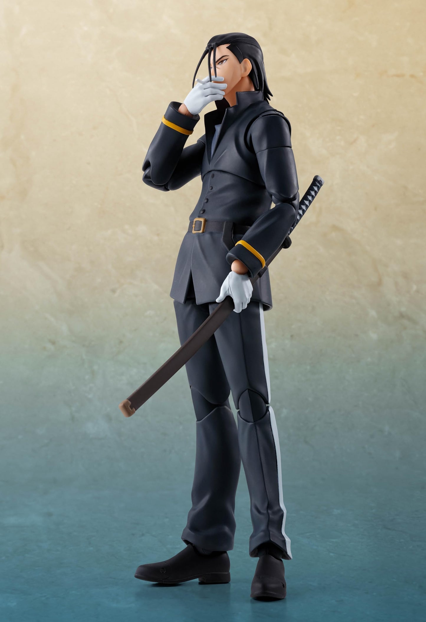 TAMASHII NATIONS - Rurouni Kenshin: Meiji decorative replica bladesman Romantic Story - Hajime Saito  Bandai Spirits S.H.Figuarts Action Figure
