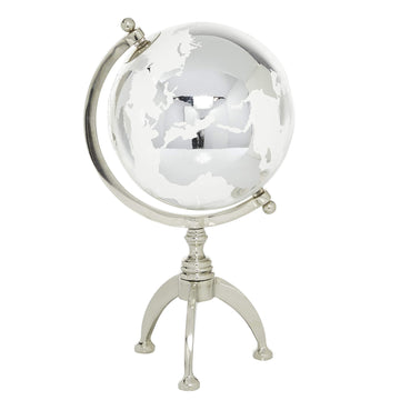 Deco 79 Globe, 15' X 8' X 8', Silver