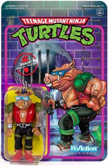 Super7 Teenage Mutant Ninja Turtles Bebop 3.75 in Reaction Figure