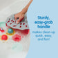 Dr. Brown'S Cleanup Dino-Scoop Baby Bath Toy Organizer & Hanging Storage With Large Capacity For Toddler Bath Toys, Dinosaur Theme, Bpa Free