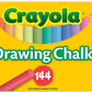 Crayola Colorful Drawing Chalk - 144 Colored Chalk Sticks