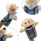 Family Hand Puppets,Puppets For Kids Role Paly Family Members 13.4 Inch Multi-Ethnic Puppets Plush Soft Hand Puppets Family Pupp