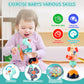 Baby Toys 6-12 Months 3PACK High Chair Scution Cup Toys Rattle Toys for Babies 12-18 Months Baby Tray Infant Toy for 6 9 12 18 24 Months Newborn Gifts for 1 2 Year Olds Boys Girls Kids Birthday Xmas