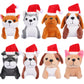 8 Pieces Plush Pets 5 Inch Stuffed Animals Bulk Assorted Cute Stuffed Pet Animal Plush Toys Small Plush Animals For Kids Halloween School Classroom Animal Themed Party Supplies Decors (Santa Style)