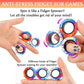 3Pcs Magnetic Rings Fidget Toy Set, Idea Adhd Anxiety Magnetic Fidget Toys Adults Fidget Spinner Rings For Relief, Easter Basket Stuffers Valentines Gifts For 8 9 10 11 12 13+ Year Old Teen Boy Girl A