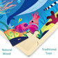 Moinkidz 24 Piece Puzzles For Kids Ages 3-5, Unique Shape Jigsaw Pieces Ocean Animal, Wooden Jigsaw Puzzle For 3 4 5 Year Old, Preschool Toddler Puzzle With Storage Tray