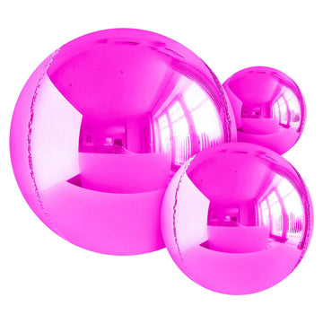 14Pcs Hot Pink Foil Balloons Mylar Balloons 22In 15In 10In Hot Pink Balloons Different Sizes Large Metallic Hot Pink Balloons Ch
