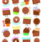 CHOCOLATE STICKERS SCENTED