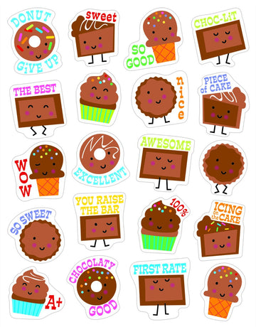 CHOCOLATE STICKERS SCENTED