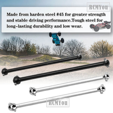 RCMYou Centor Drive Shaft Dogbone Upgrades for 1/8 Arrma Typhon 6s Blx,Outcast 6S BLX,Notorious 6S BLX,2pcs Centor Driveshaft Ax