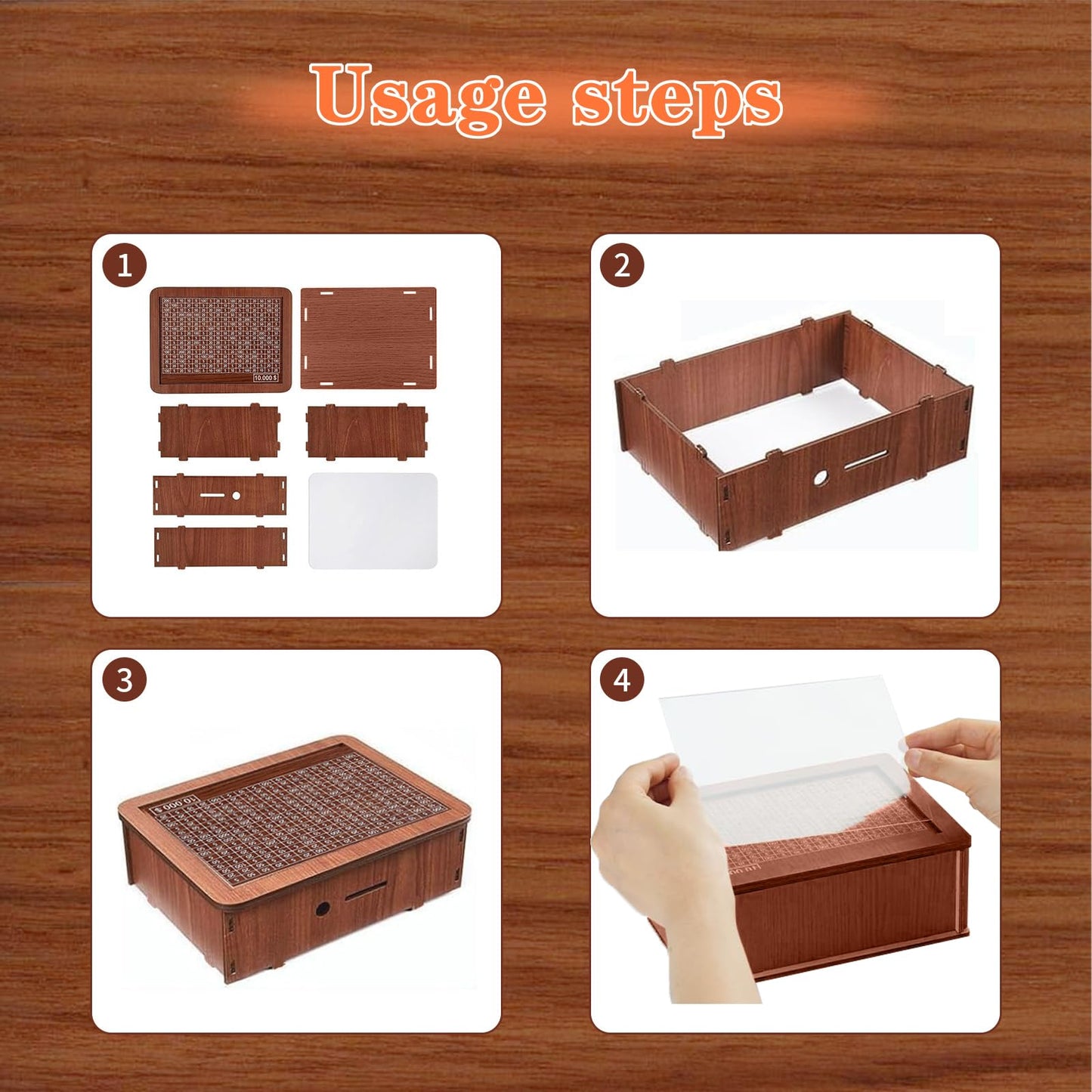 Generic Cash Vault Wooden Savings Box Wooden Money Box With Money Target And Numbers Money Saving Box Savings Challenge Box With