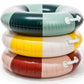 Business & Pleasure Co. Classic Pool Float - Vintage Inflatable Pool Ring For Kids - Riviera Mimosa - S/M