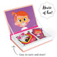 Janod Magnetibook 66 Pc Magnetic Girl Crazy Face Dress Up Game - Ages 3+ J02717