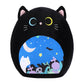 Foryoung 12'' Black Cat Plush Toy Pillow