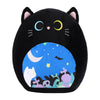 Foryoung 12'' Black Cat Plush Toy Pillow