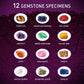 Byncceh Gemstones Dig Kit - Dig It Up 12 Real Gemstone And Crystal For Kids Gems Digging Kit Mineral & Rock Collection For Kids