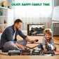 Hot Bee Train Set For Boys, Alloy Remote Control Train Toys With Steam Locomotive Cargo Cars Tracks, Trains With Realistic Smoke Sound Lights,Christmas Train Toys Gifts For 3 4 5 6 7 8+ Years Old Kids