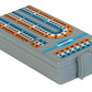 Outside Inside Backpack Cribbage Game, Lightweight & Foldable, 12.75" x 3.15", Gray, Model 99966