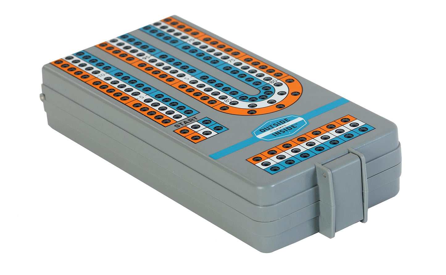 Outside Inside Backpack Cribbage Game, Lightweight & Foldable, 12.75" x 3.15", Gray, Model 99966