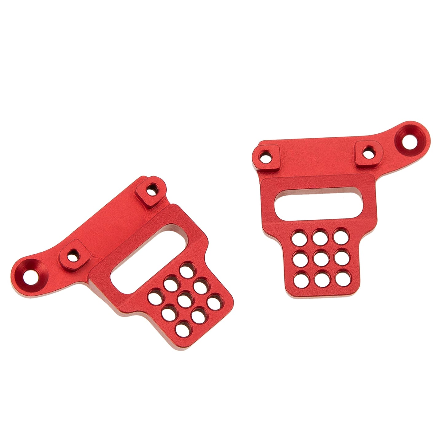 MEUS RACING TRX4M Shock Mount with Multi Holes Adjustable Mounting for TRX4M Defender/Bronco 1/18 RC Crawler Car.(Red)