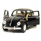 5'' 1967 Volkswagen Classic Beetle 1:32 Scale (Black) by Kinsmart