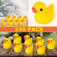 Arcimatto 240 Pack Mini Ducks Tiny Resin Duck Bulk, Decor Duck Figures For Miniature Dollhouse Decor Garden Aquarium Potted Orna