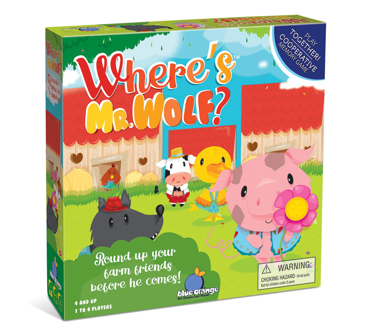 Blue Orange Games Where'S Mr Wolf? Cooperative Kids Game