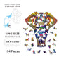 Realsun Wooden Puzzle For Adults, Unique 194 Pieces Animals Shaped Jigsaw Puzzles, Wood Laser Cut Jigsaw Puzzle, Magic Wooden Pu