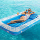 Jasonwell Inflatable Tanning Pool Lounger Float - Large Vinyl Sunbathing Raft in Blue - Model JX-TPF-180