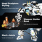 HIGH GODO Samurai Mech Warrior Building Sets  Robot with Long decorative replica blades Shields Display Base Building Blocks Toy Set  1588 Pieces Creative Collectible Ninja Gift for mature-themeds Man Teens Boys 8+