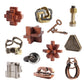 12pcs Puzzles Toys Wooden Metal Brain Teaser Puzzles Game for Adults Kids Desk Toy Lock Puzzles Gift for Teens