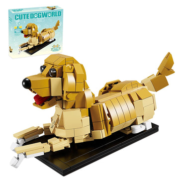 Kazi Dog Building Toy Set,Dogs Gift For Animal-Lovers,Ideas Golden Retriever Dog,Building Set For Girls And Boys,Creative Builda
