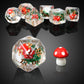 Mushroom Dice Set D&D, DNDND 7PCS Resin D&D Dice Set with Gift Velvet Bag for Dungeons and Dragons Role Playing Games and Tablet
